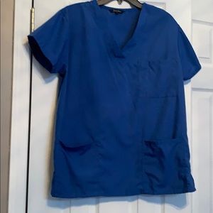 Royal blue scrub set